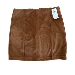 Abercrombie & Fitch Brown suede skirt. Size Small